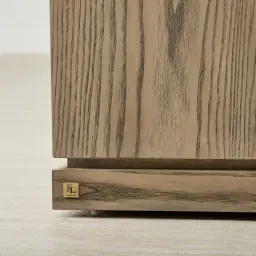 Portofino Medium Brown Display Cabinet