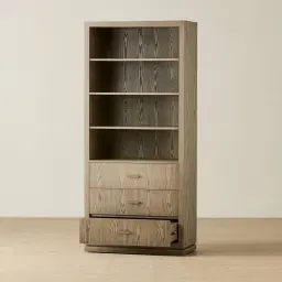 Portofino Medium Brown Display Cabinet