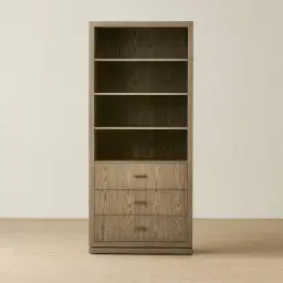Portofino Medium Brown Display Cabinet