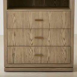 Portofino Medium Brown Display Cabinet