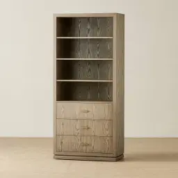 Portofino Medium Brown Display Cabinet