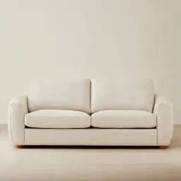 Ellie Oatmeal Fabric 3-Seater Fabric Sofa