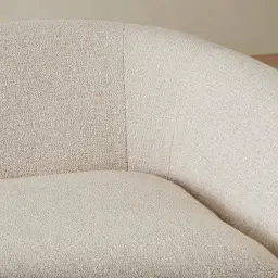 Ellie Oatmeal Fabric 3-Seater Fabric Sofa