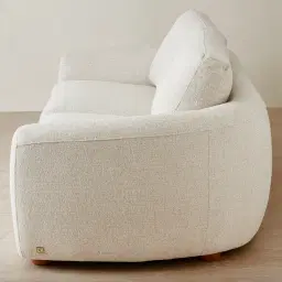 Ellie Oatmeal Fabric 3-Seater Fabric Sofa