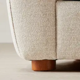 Ellie Oatmeal Fabric 3-Seater Fabric Sofa