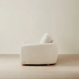 Ellie Oatmeal Fabric 3-Seater Fabric Sofa