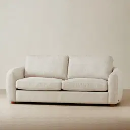 Ellie Oatmeal Fabric 3-Seater Fabric Sofa