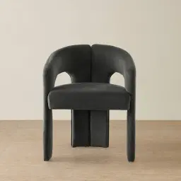 Delaney II Charcoal Velvet Dining Chair