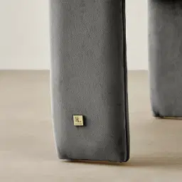 Delaney II Charcoal Velvet Dining Chair