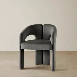 Delaney II Charcoal Velvet Dining Chair