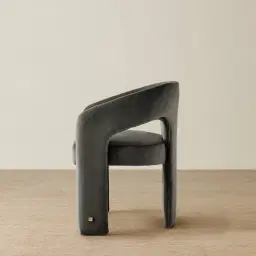 Delaney II Charcoal Velvet Dining Chair