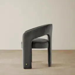 Delaney II Charcoal Velvet Dining Chair