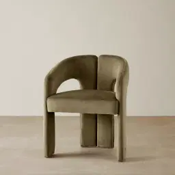 Delaney II Olive Green Velvet Dining Chair