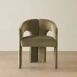 Delaney II Olive Green Velvet Dining Chair