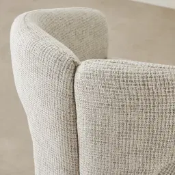 Delaney II Dove Grey Woven Fabric Dining Chair