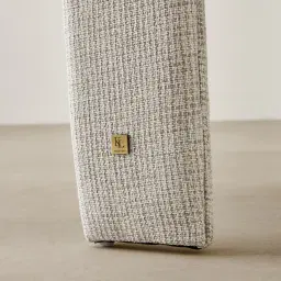 Delaney II Dove Grey Woven Fabric Dining Chair