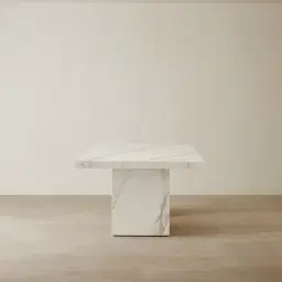 Thames II Calacatta Oro - White Sintered Stone Dining Table