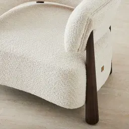 Dolores Stone Cream Fabric Occasional Chair