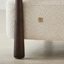 Dolores Stone Cream Fabric Occasional Chair