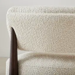Dolores Stone Cream Fabric Occasional Chair