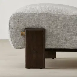 Freya Murmur White Fabric Occasional Chair