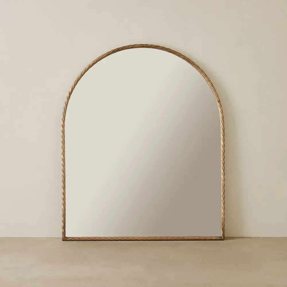 Millaray II Antique Gold Arch Mirror 120 cm