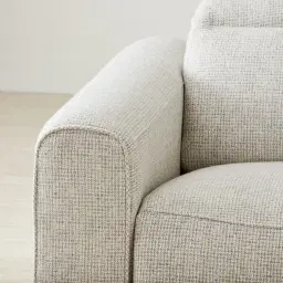 Jamie II Dove Grey Woven Fabric 3-Seater Electric Recliner