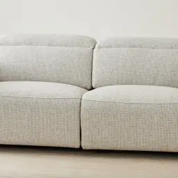 Jamie II Dove Grey Woven Fabric 3-Seater Electric Recliner