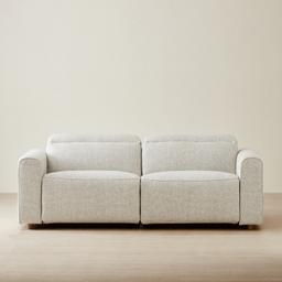 Jamie II Dove Grey Woven Fabric 3-Seater Electric Recliner