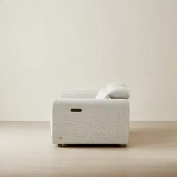 Jamie II Dove Grey Woven Fabric 3-Seater Electric Recliner