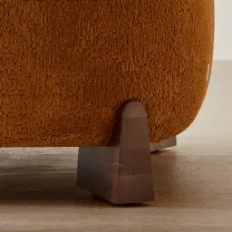 Karina Mustard Textured Fabric Occasional Chair