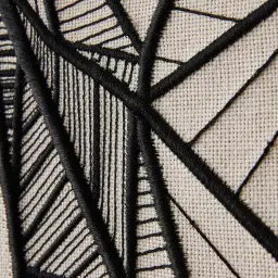 Male Geometric Figure Rectangle Shadow Box with Black PS Frame