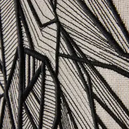 Female Geometric Figure Rectangle Shadow Box with Black PS Frame