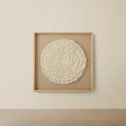 Maru Paper Pulp Shadow Box with Wood Color PS Frame