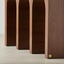 Costanza Mocha Walnut Brown Wooden Console Table