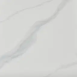 Archie Black Wooden Entertainment Unit with White Sintered Stone Top