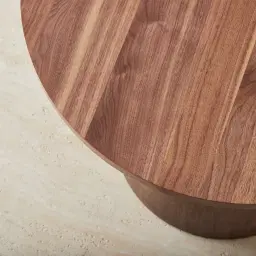 Dylan Walnut Veneer Curved Table