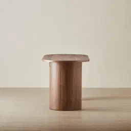 Dylan Walnut Veneer Curved Table