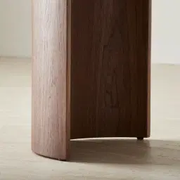 Dylan Walnut Veneer Curved Table