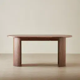 Dylan Walnut Veneer Curved Table