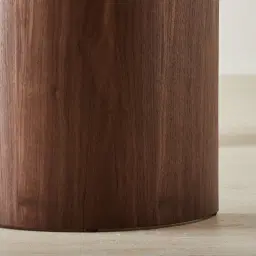 Dylan Walnut Veneer Curved Table