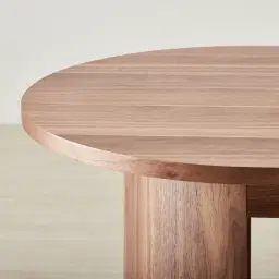 Dylan Walnut Veneer Curved Table