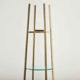 Ruby Tiered Shelf - Polished Champagne Gold