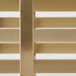 Grazia Brushed Champagne Gold Stainless Steel Console Table