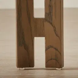 Desmond Dove Grey Fabric Dining Chair - Medium Brown Ash Legs