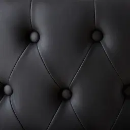 Camille III Black Vegan Leather Bar Stool