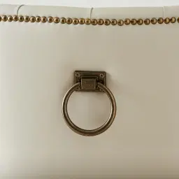 Saxon II Cloud Grey Vegan Leather Bar Stool