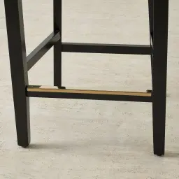 Viktor II Cream Vegan Leather Bar Stool - Gold Lionhead Handle 