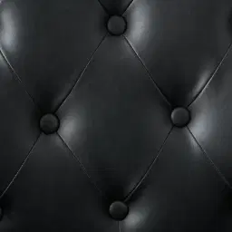 Saxon II Black Vegan Leather Bar Stool