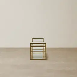 Tinsley Brushed Champagne Gold Stainless Steel Entertainment Unit